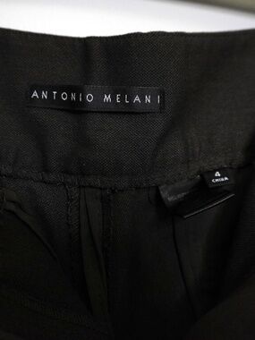Antonio Melani Women's Dark Brown Straight Leg Trousers, Size 4